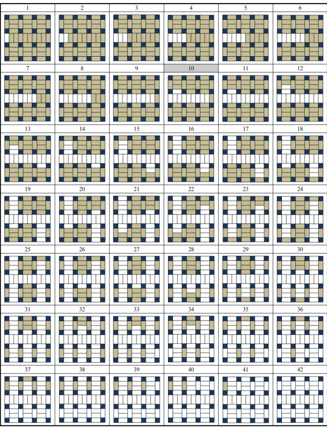Fig. 4. Excavation sequence of an underground room-and-pillar structure (30×30 m)