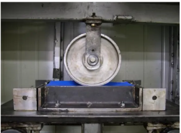 Fig. 6. Inside View of Wheel Tracking Test System