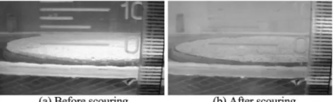 Fig. 9. Test results under uni- and bi-directional flow : velocity-scour rate.