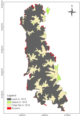 Fig. 3. Map showing composition of Anmyondo land in 2003.