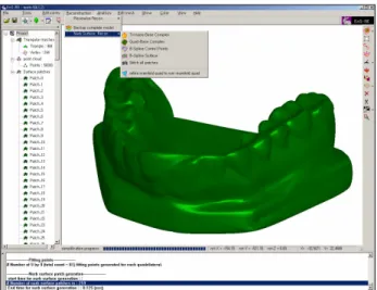 Fig. 13 NURBS surface reconstruction process 