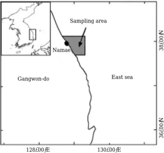 Table 1. Monthly sex ratio of brown sole, Pleuronectes herzensteini in the East Sea of Korea