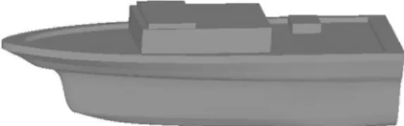 Fig. 1. The shape of the ship used in experiments.