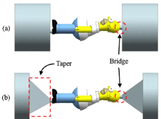 Fig. 8 Parameters of supports based on diameter of  shape model (PartD); BridgeL (length of  bridge), BridgeS (size of bridge), HolderL  (length of holder), HolderS (size of holder) Fig