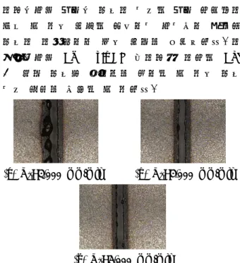 Fig. 6 Cutting characteristics in back and forth of minimum cutting speed (P=1,600 Watt, T=1.0 mm, Lower surface)