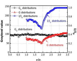 Fig. 4 Discretization  of  the  sooting  region  for  application  of  full-field  light  extinction  measurement  of  soot  concentration