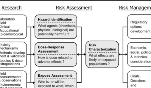 Fig. 4. Risk assessment and management model(NRC/NAS, 1983).