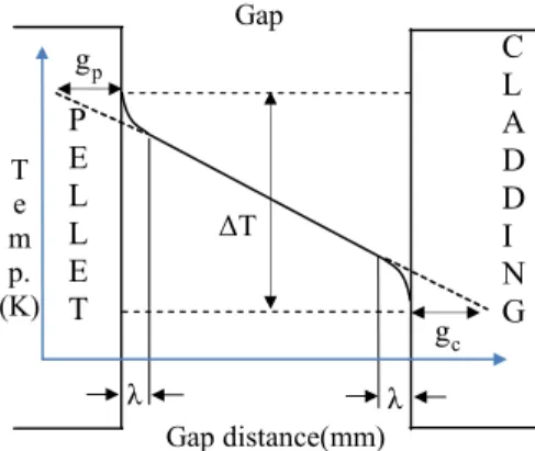 Fig. 2 Contact region of pellet and cladding 