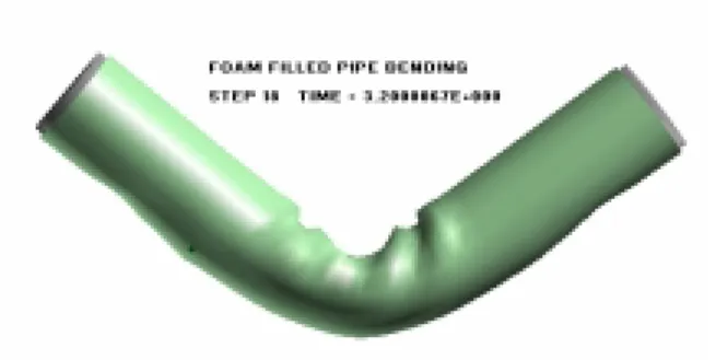 Fig. 11 Mesh model of 4 PC filler specimen before  applying the load 