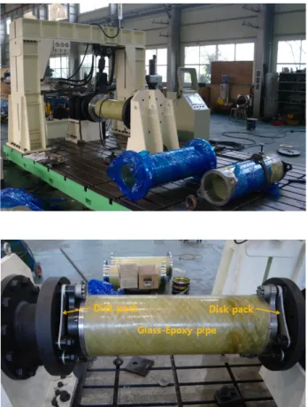 Fig. 8 Assembled insulating coupling test machine 