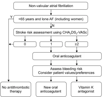 Fig. 3. Coagulation cascade and actions of new oral anticoagulants. TF: tissue factor