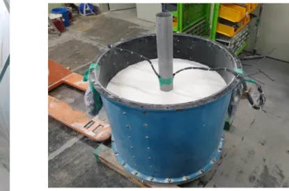 Fig. 5. Centrifuge model mounted on centrifuge basket