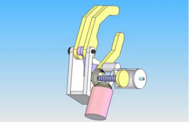 Fig. 2 Schematic of the prosthetic hand 