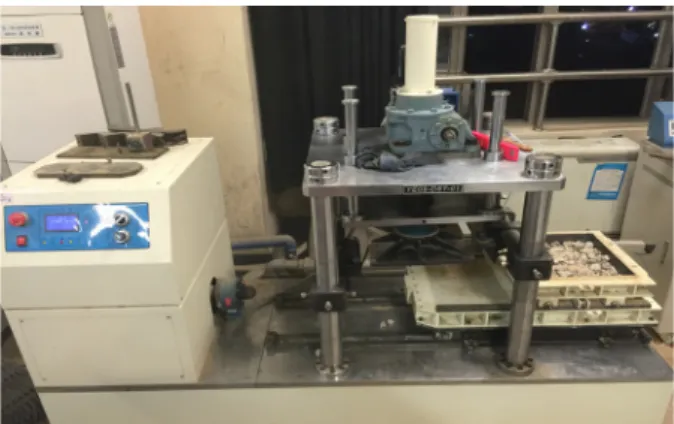 Fig. 3. View of the large direct shear test