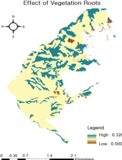 Fig. 9. Thematic maps in study area