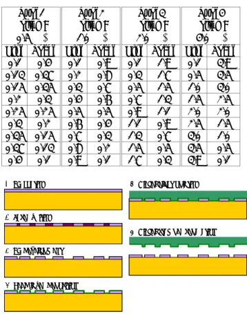 Table 1. Dimension of nano-grating structure in Fig.4  Type1  (pitch :  0.5 ㎛)  Type2  (pitch : 1.0 ㎛)  Type3  (pitch : 2.0 ㎛)  Type4  (pitch : 4.0 ㎛)  Line Space Line Space  Line  Space  Line Space
