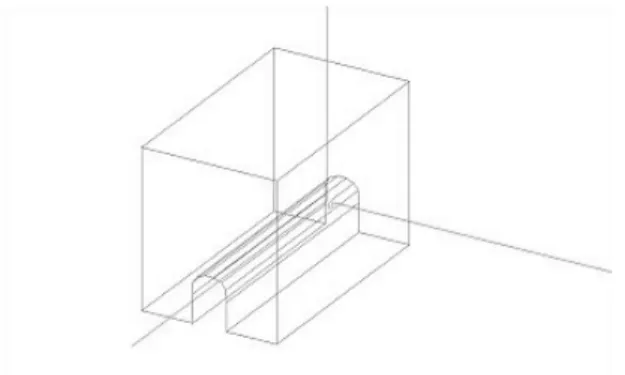 Fig. 3. An example of analysis region modeling for an underground  cavern.