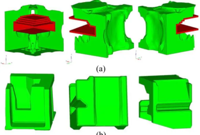 Fig.  6  Results  of  topology  optimization-  (a)  optimized  topology before trimming (b) trimmed shape 