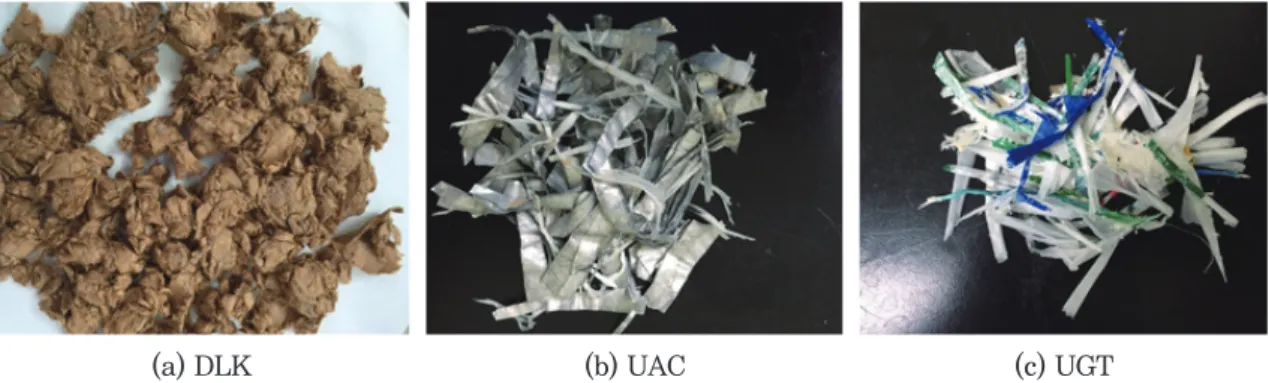 Fig. 7. Images of the flakes after separation with Somerville screen.