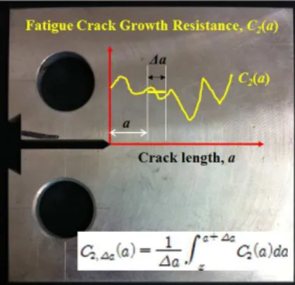 Fig.  1  Schematic  diagram  of  fatigue  crack  growth  resistance  (FCGR)  coefficient,  C 2 (a) 