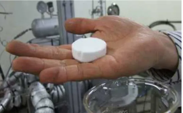 Fig.  6  Hydrate  pellet  from  seawater