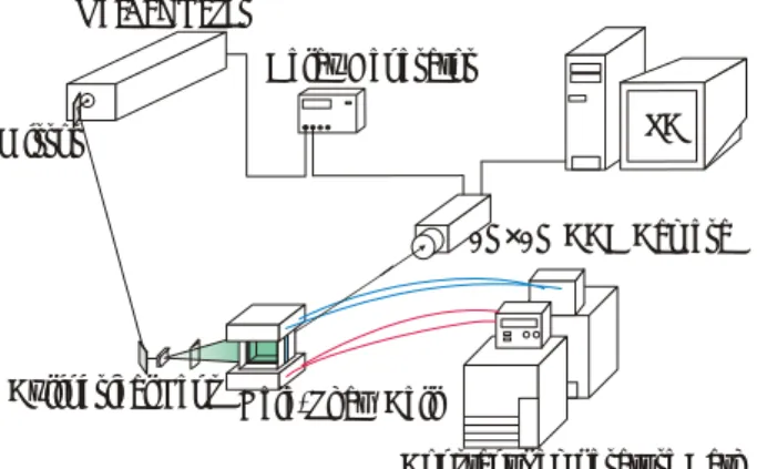Fig. 2 Schematic diagram of experimental setup for  PIV velocity field measurements. 