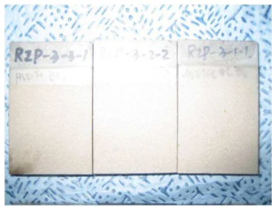 Fig. 1 Three different kinds of as-sprayed coating layers 