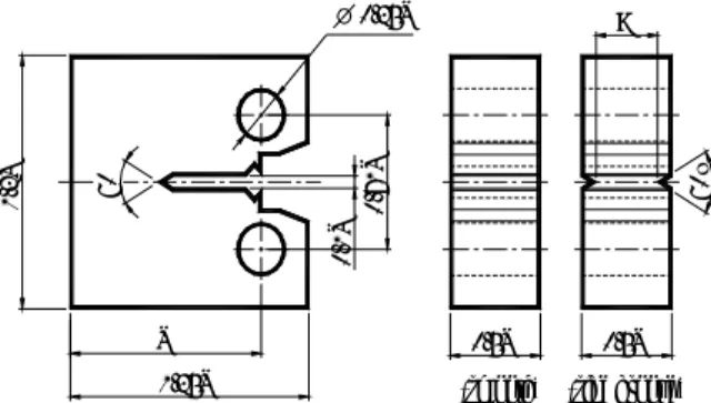 Fig. 3 Configuration of compact test specimen