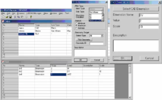 Fig. 3  User interface of the optimization software 