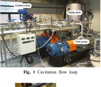 Fig. 1 Cavitation flow loop