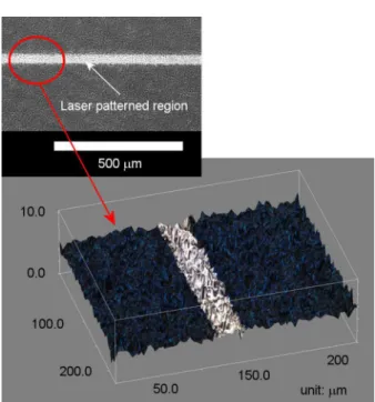 Fig. 6 Thickness irregularity due to surface texture of a  solar cell wafer and surface roughness of wax 