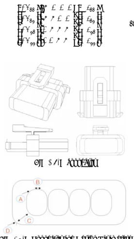 Fig. 2 2-D Connector and Design Parameters 