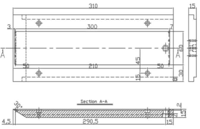 Fig. 2 Flat plate test piece