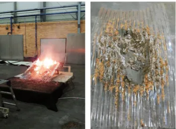 Fig. 7. Forest fire firebrand test results for polycarbonate sheet