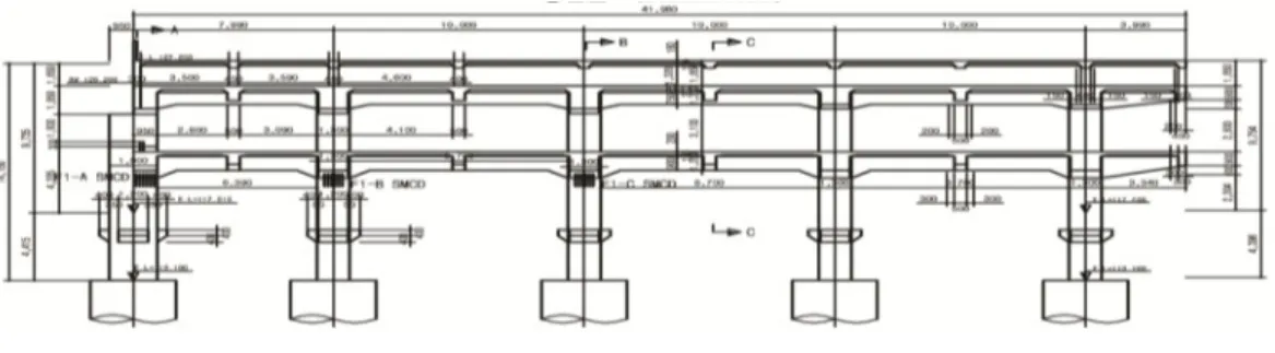 Fig. 1. Section Dimension of Structure