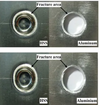 Fig. 12 Fracture mode of single lap shear specimen 