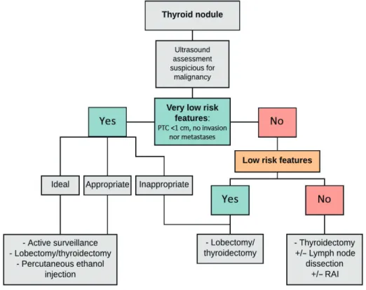 Fig. 1. Approach to low-risk papillary thyroid cancer (PTC). RAI, radioactive iodine.