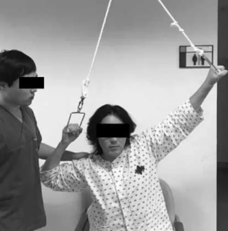 Figure  6.  Shoulder  abduction  isometric  exercise