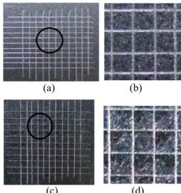 Fig. 10 Appearance after adhesion test of heat treated specimen during 5 minutes at 190 ℃ 