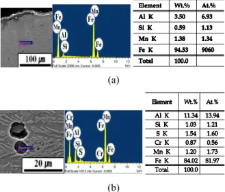 Fig. 10 Structure of longitudinal section of laser welded specimen 같은 용입부의 경도가 다른 부분보다 상대적으로 낮아 인장 시험 시 파단의 원인이 된다고 판단된 다 