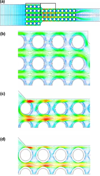 Fig.  3  Computational  domain  and  grid  system;  (a)  Numerical modeling; (b) spanwise geometry; (c)  grid system   