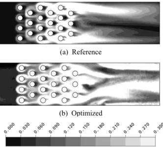 Fig. 15 Dimensionless temperature contours at  