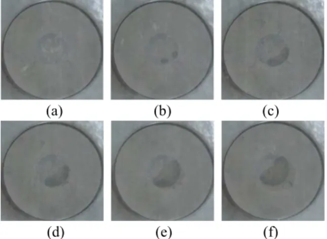 Fig.  9  Boiling  evolution  of  water  spray  on  the  heated  surface for S3: (a) t=190s; (b) t=191s; (c) t=192s; 