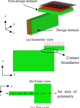 Table 3 Topology optimization results of a spacer grid  spring  Linear  response  topology  optimization  Nonlinear topology  optimization using EL  No