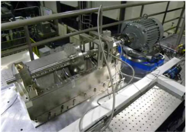 Fig. 1 Test section to simulate rotating machinery faults 