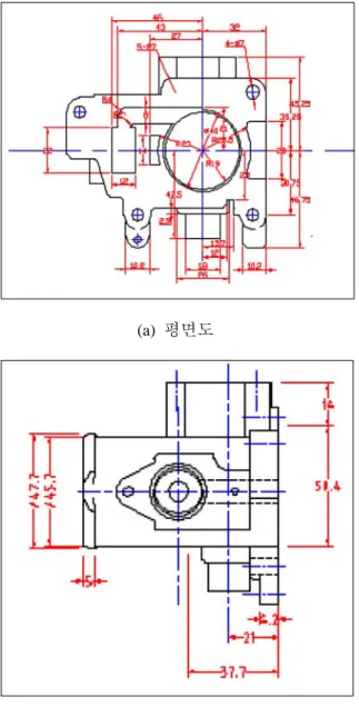 Fig. 2 Representative drawings of newly designed       throttle body 행하였다. 3.1  냉각수온도 변화에 따른 엔진 회전수 변화  냉각수 온도 센서는 일반적으로 부특성 서미스 터(NTC themister)로  온도가  상승하면  저항값이  작아지고,  온도가  내려가면  저항값이  커지는  특 성이 있다