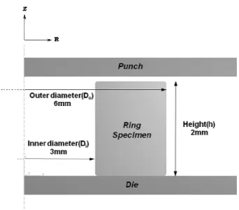 Fig. 8 Ring specimen after 45% compression in height at  different friction conditions (Al 2024)   
