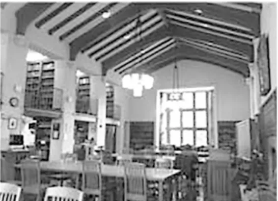 Figure 10. Philosophy Library, Gable  Roofed,  seems like a sober environment 