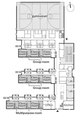 Figure 9. Southwood Glen elementary school Plan, USAFigure 5. Energy-Plus primary school, Germany