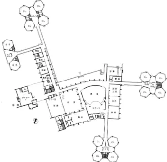 Figure 11. Plan of Heathcote Elementary School (New Architecture Taikei 32. p.387)